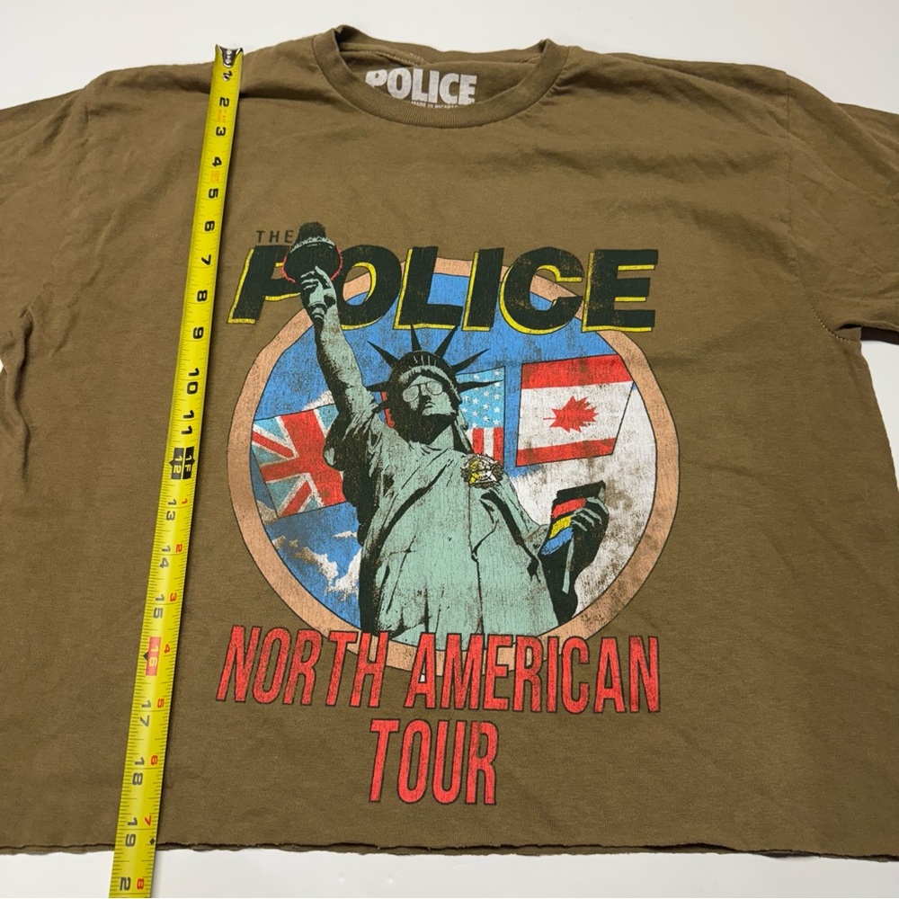 The Police North American Tour Cropped Graphic Tee - Band Tee - NWOT - Picture 8 of 10